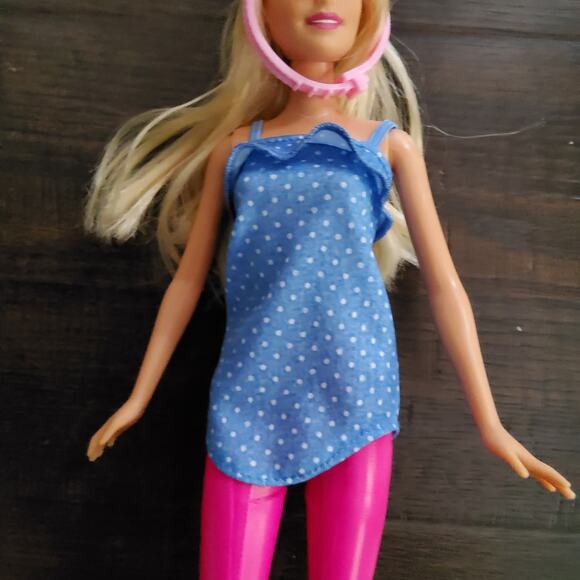 Mattel Barbie Doll Blonde Fashion Doll Riding Outfit with Brown Boots Pink Hat - Picture 7 of 11